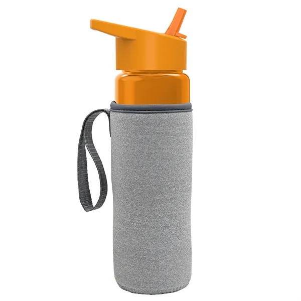 24 Oz Bottle- Flip Straw Lid & Insulator Caddy... from ASI 40480 Koozie Group