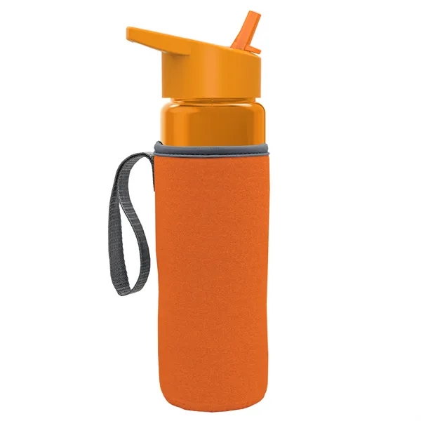 24 Oz Bottle- Flip Straw Lid & Insulator Caddy... from ASI 40480 Koozie Group