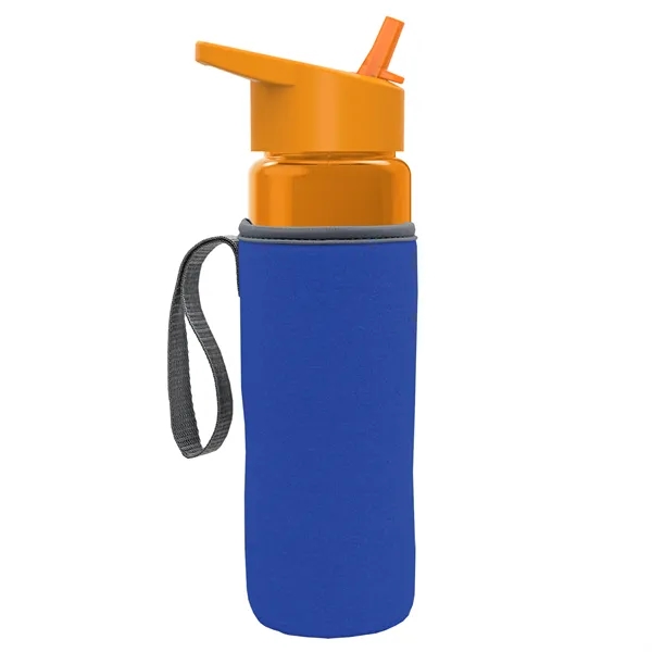 24 Oz Bottle- Flip Straw Lid & Insulator Caddy... from ASI 40480 Koozie Group