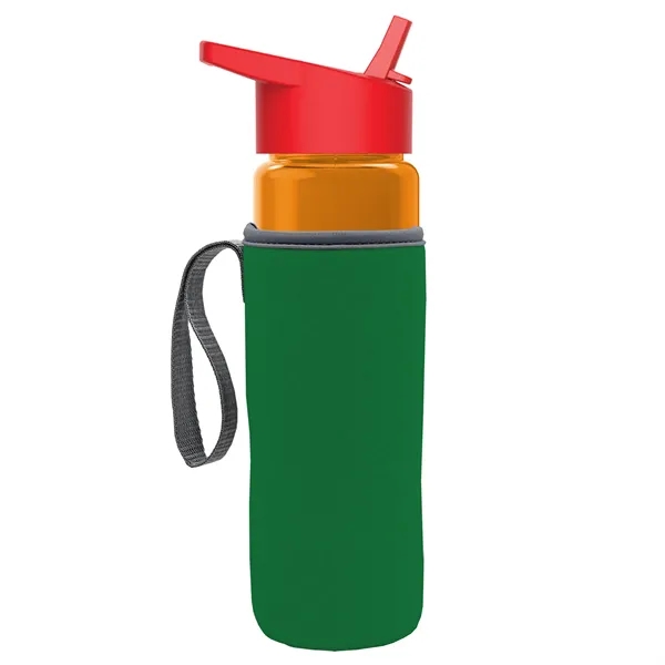 24 Oz Bottle- Flip Straw Lid & Insulator Caddy... from ASI 40480 Koozie Group