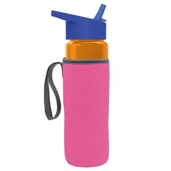 24 Oz Bottle- Flip Straw Lid & Insulator Caddy... from ASI 40480 Koozie Group