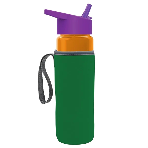 24 Oz Bottle- Flip Straw Lid & Insulator Caddy... from ASI 40480 Koozie Group