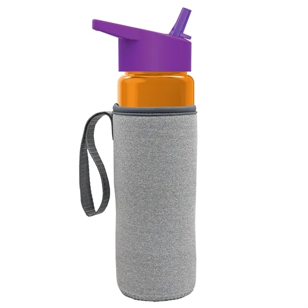 24 Oz Bottle- Flip Straw Lid & Insulator Caddy... from ASI 40480 Koozie Group