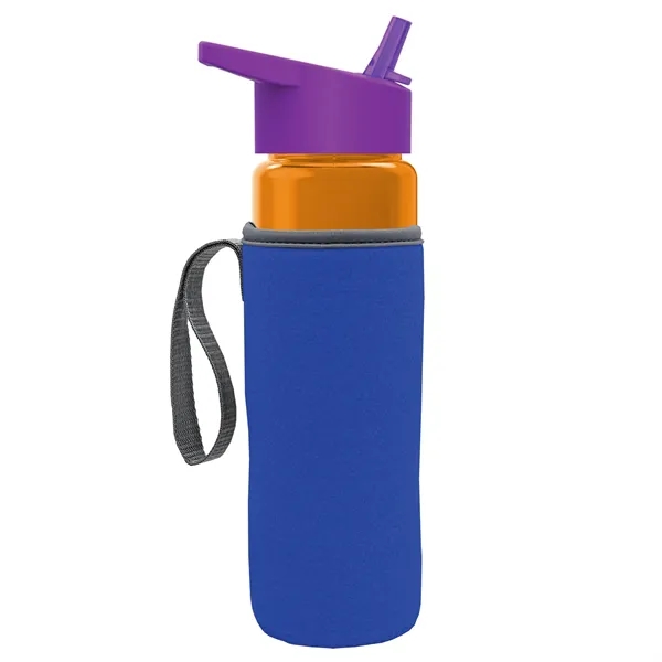 24 Oz Bottle- Flip Straw Lid & Insulator Caddy... from ASI 40480 Koozie Group