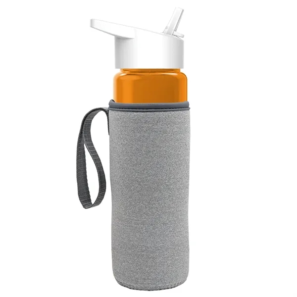 24 Oz Bottle- Flip Straw Lid & Insulator Caddy... from ASI 40480 Koozie Group