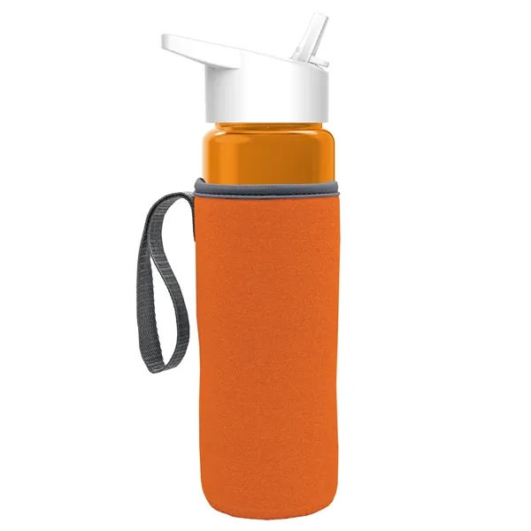 24 Oz Bottle- Flip Straw Lid & Insulator Caddy... from ASI 40480 Koozie Group