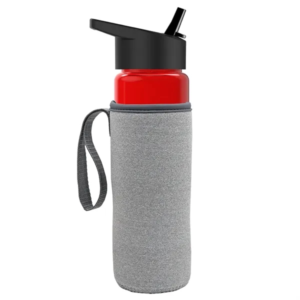 24 Oz Bottle- Flip Straw Lid & Insulator Caddy... from ASI 40480 Koozie Group