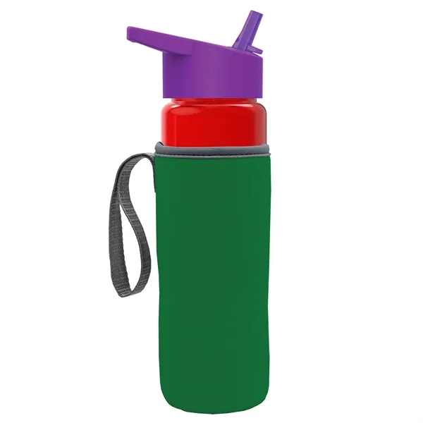 24 Oz Bottle- Flip Straw Lid & Insulator Caddy... from ASI 40480 Koozie Group