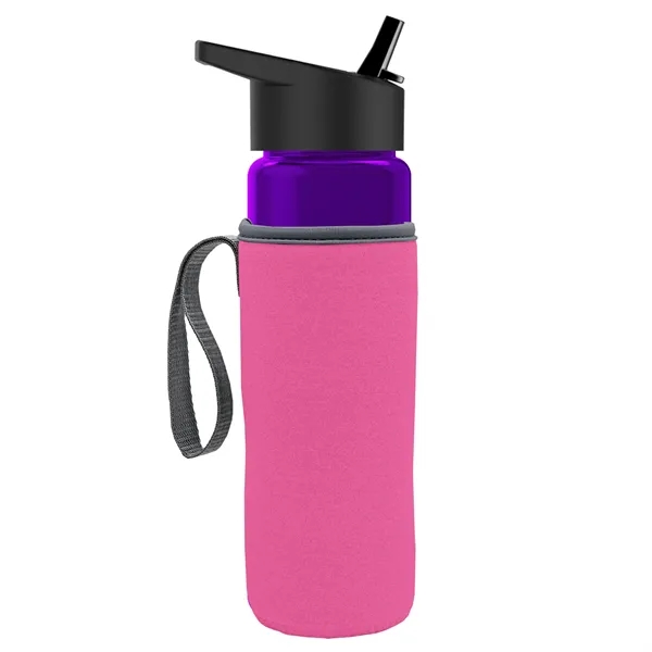 24 Oz Bottle- Flip Straw Lid & Insulator Caddy... from ASI 40480 Koozie Group