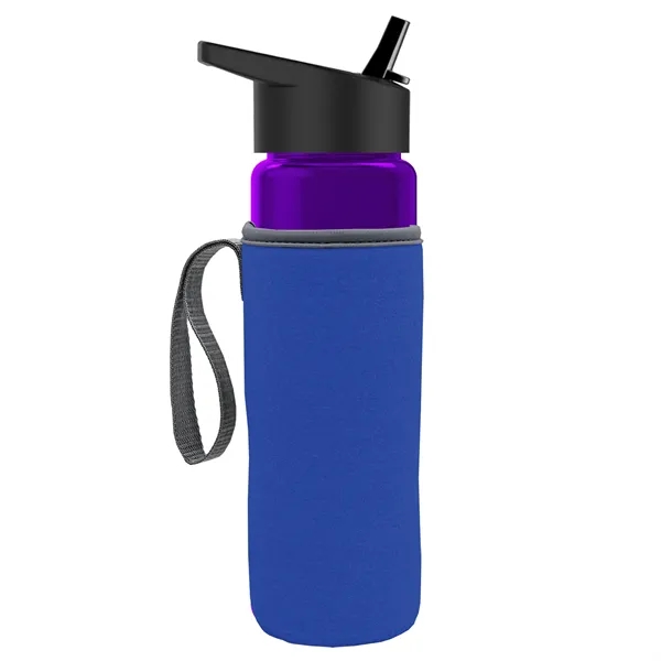 24 Oz Bottle- Flip Straw Lid & Insulator Caddy... from ASI 40480 Koozie Group