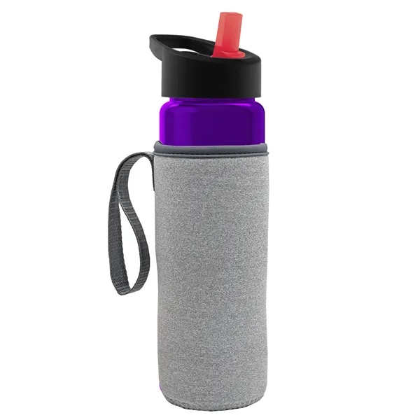 24 Oz Bottle- Flip Straw Lid & Insulator Caddy... from ASI 40480 Koozie Group