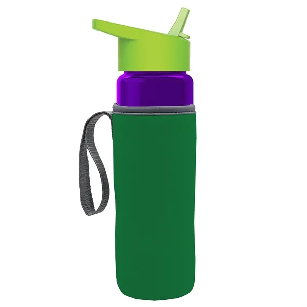 24 Oz Bottle- Flip Straw Lid & Insulator Caddy... from ASI 40480 Koozie Group