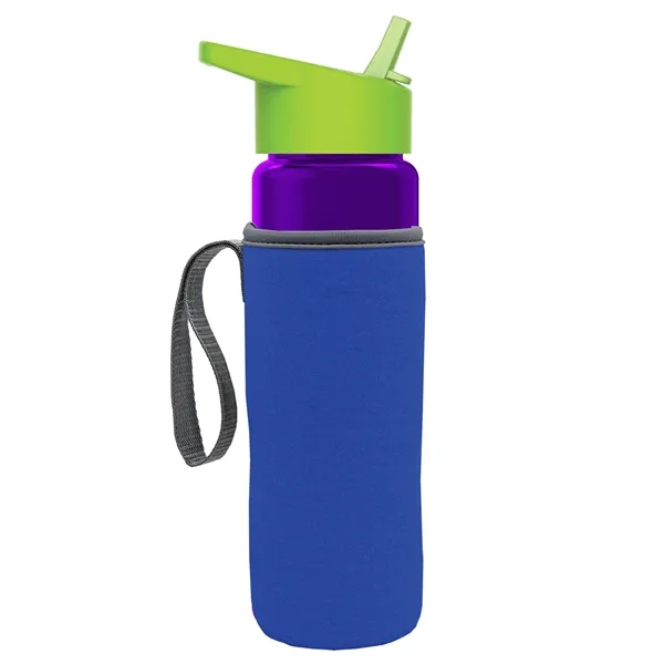 24 Oz Bottle- Flip Straw Lid & Insulator Caddy... from ASI 40480 Koozie Group