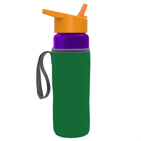 24 Oz Bottle- Flip Straw Lid & Insulator Caddy... from ASI 40480 Koozie Group