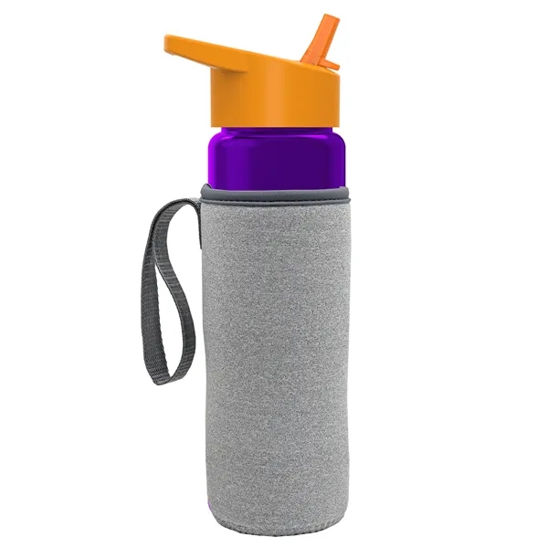 24 Oz Bottle- Flip Straw Lid & Insulator Caddy... from ASI 40480 Koozie Group