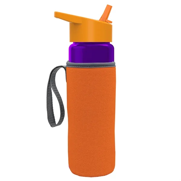 24 Oz Bottle- Flip Straw Lid & Insulator Caddy... from ASI 40480 Koozie Group