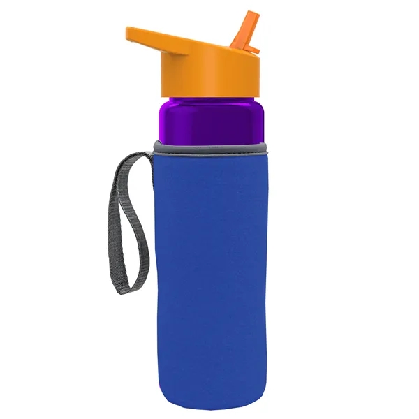24 Oz Bottle- Flip Straw Lid & Insulator Caddy... from ASI 40480 Koozie Group