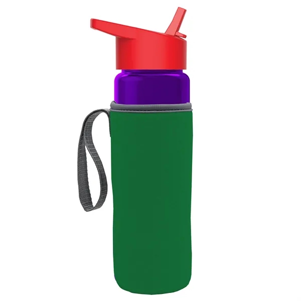 24 Oz Bottle- Flip Straw Lid & Insulator Caddy... from ASI 40480 Koozie Group