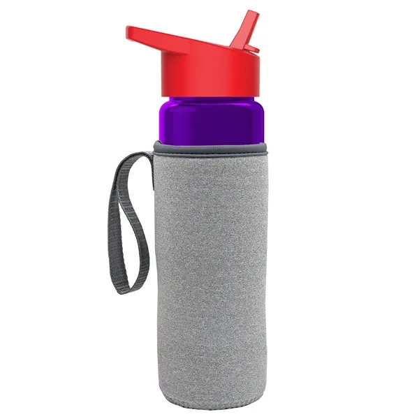 24 Oz Bottle- Flip Straw Lid & Insulator Caddy... from ASI 40480 Koozie Group