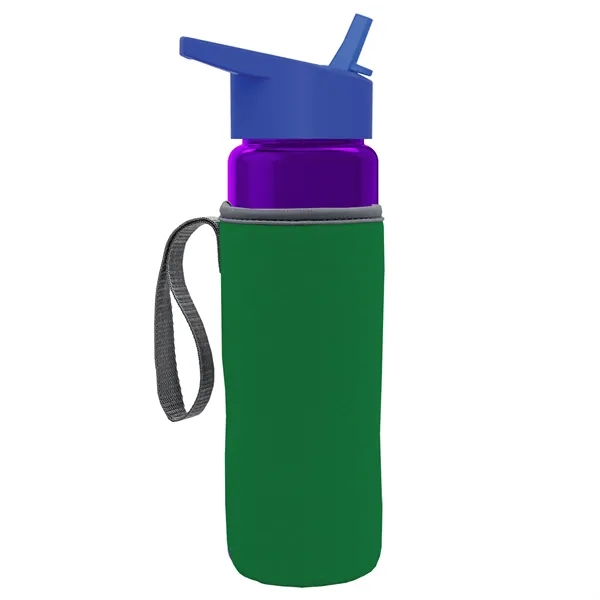 24 Oz Bottle- Flip Straw Lid & Insulator Caddy... from ASI 40480 Koozie Group