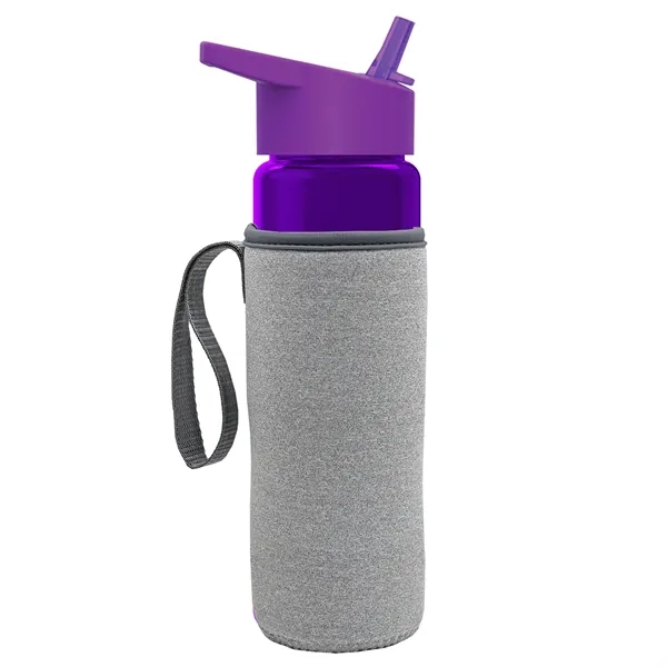 24 Oz Bottle- Flip Straw Lid & Insulator Caddy... from ASI 40480 Koozie Group