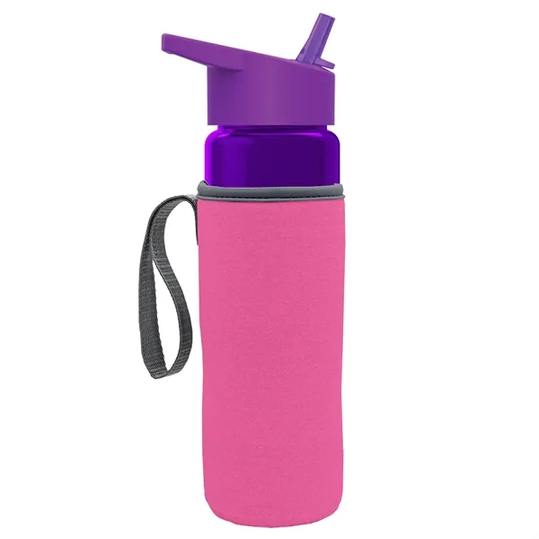 24 Oz Bottle- Flip Straw Lid & Insulator Caddy... from ASI 40480 Koozie Group