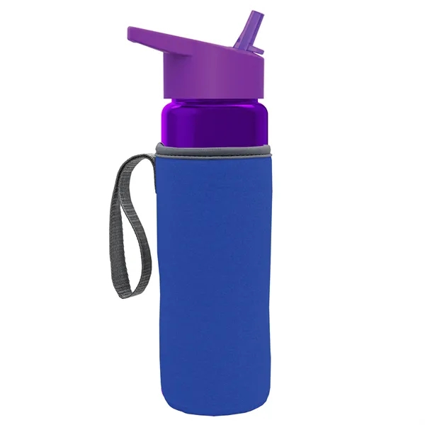 24 Oz Bottle- Flip Straw Lid & Insulator Caddy... from ASI 40480 Koozie Group