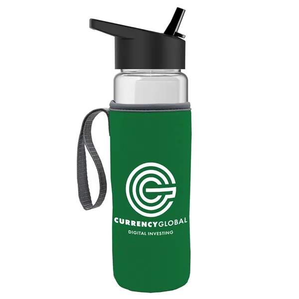 24 Oz Bottle- Flip Straw Lid & Insulator Caddy... from ASI 40480 Koozie Group