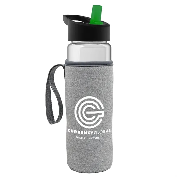 24 Oz Bottle- Flip Straw Lid & Insulator Caddy... from ASI 40480 Koozie Group