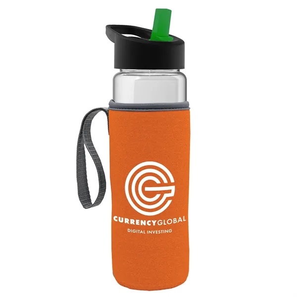 24 Oz Bottle- Flip Straw Lid & Insulator Caddy... from ASI 40480 Koozie Group
