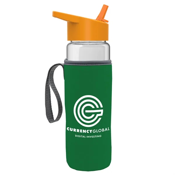 24 Oz Bottle- Flip Straw Lid & Insulator Caddy... from ASI 40480 Koozie Group