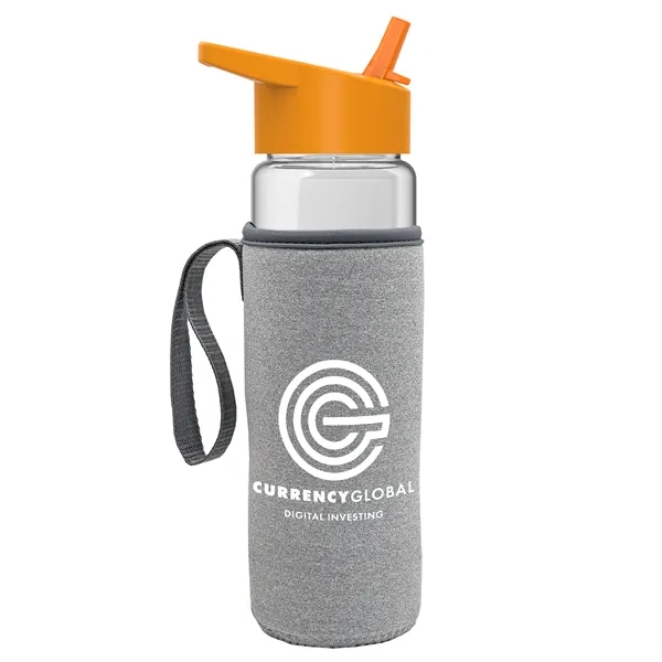 24 Oz Bottle- Flip Straw Lid & Insulator Caddy... from ASI 40480 Koozie Group