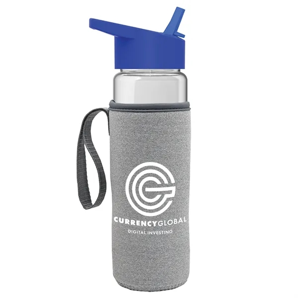 24 Oz Bottle- Flip Straw Lid & Insulator Caddy... from ASI 40480 Koozie Group