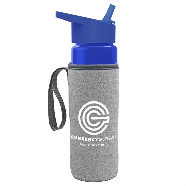 24 Oz Bottle- Flip Straw Lid & Insulator Caddy... from ASI 40480 Koozie Group