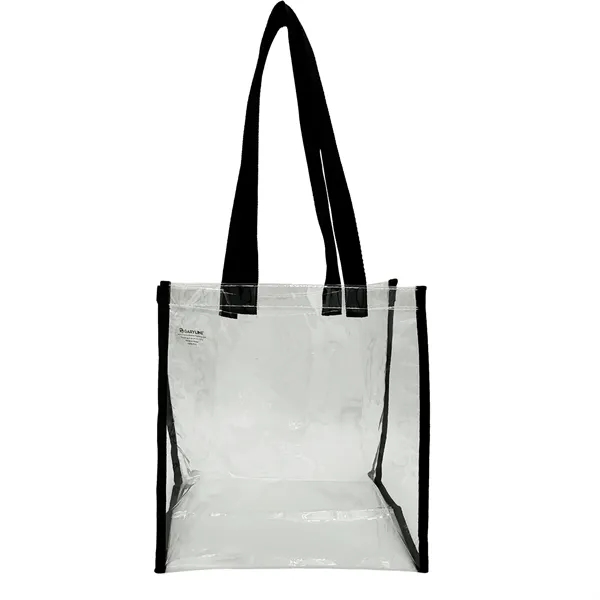 Clear tote bag made from durable, transparent material.... from ASI 40480 Koozie Group
