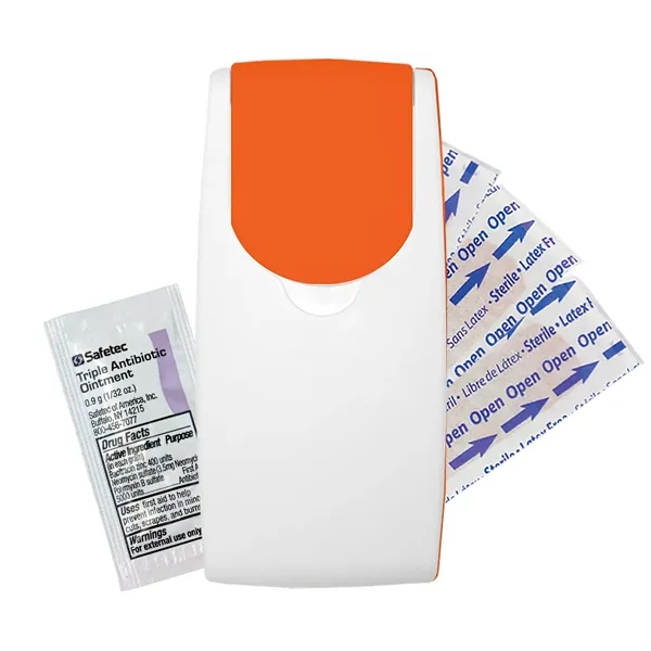 First aid kit, slim and convenient with a flip top lid,... from ASI 40480 Koozie Group