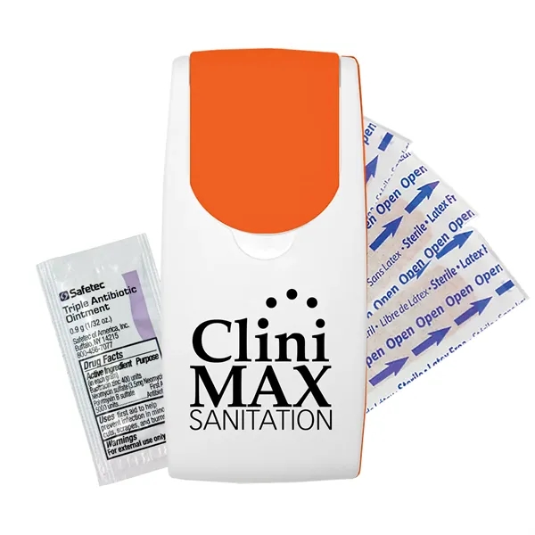 First aid kit, slim and convenient with a flip top lid,... from ASI 40480 Koozie Group