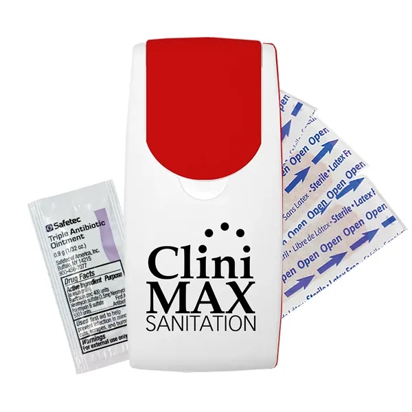 First aid kit, slim and convenient with a flip top lid,... from ASI 40480 Koozie Group