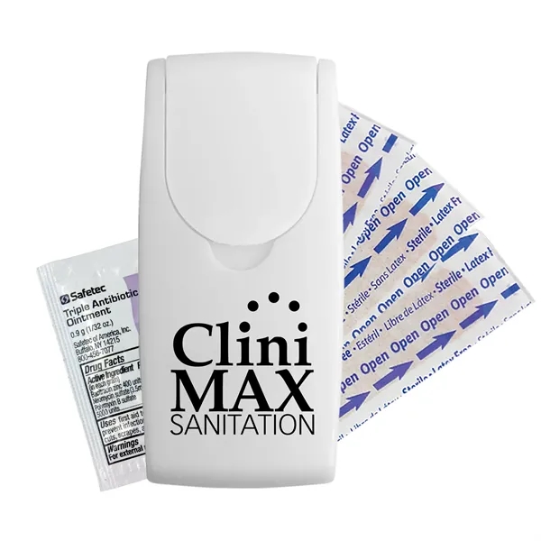 First aid kit, slim and convenient with a flip top lid,... from ASI 40480 Koozie Group