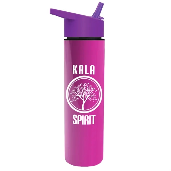 16 oz. Double Wall Insulated Bottle with Flip Straw Lid. Bottle... from ASI 40480 Koozie Group
