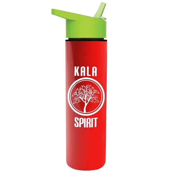 16 oz. Double Wall Insulated Bottle with Flip Straw Lid. Bottle... from ASI 40480 Koozie Group