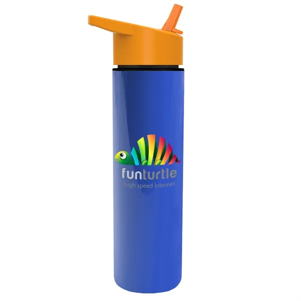 16 oz. Double Wall Insulated Bottle with Flip Straw Lid. Bottle... from ASI 40480 Koozie Group