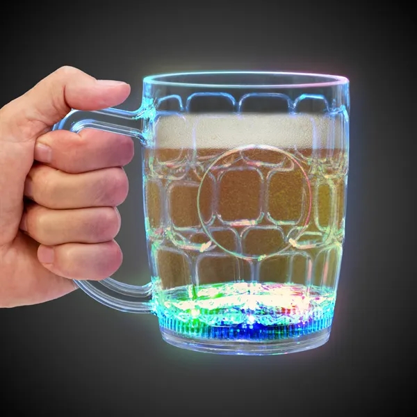 16 oz. clear plastic drink stein with built-in multi-colored LED lights.... from ASI 42016 Brighter Promotions Inc