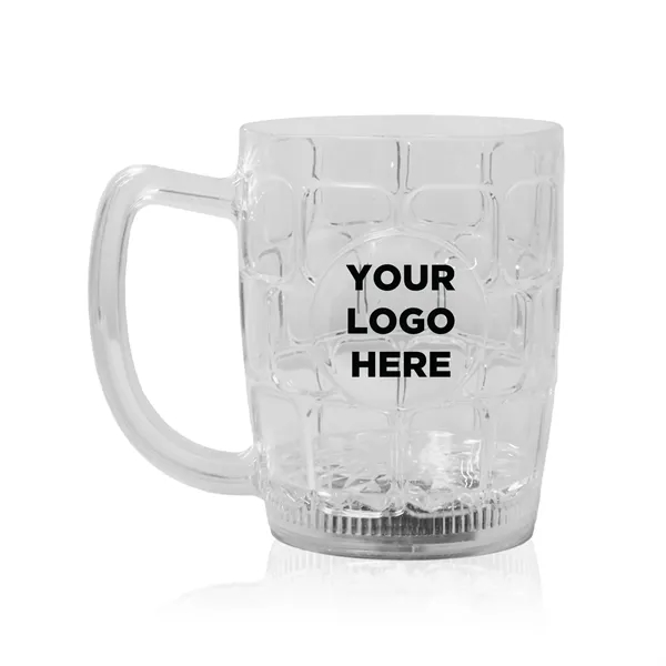 16 oz. clear plastic drink stein with built-in multi-colored LED lights.... from ASI 42016 Brighter Promotions Inc