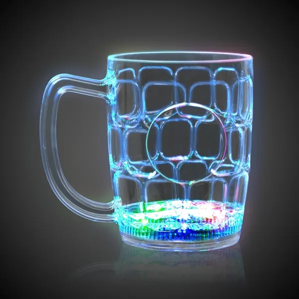 16 oz. clear plastic drink stein with built-in multi-colored LED lights.... from ASI 42016 Brighter Promotions Inc