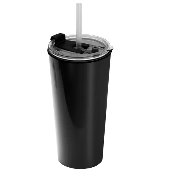 18 oz. Double-Wall Insulated Travel/ Coffee Cup with 2-in-1 Flip and... from ASI 40480 Koozie Group
