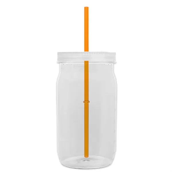 27 oz. Mason Jar - Screw-On Lid with Gasket Seal. Measurements... from ASI 40480 Koozie Group