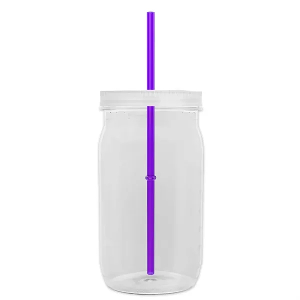 27 oz. Mason Jar - Screw-On Lid with Gasket Seal. Measurements... from ASI 40480 Koozie Group