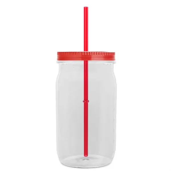 27 oz. Mason Jar - Screw-On Lid with Gasket Seal. Measurements... from ASI 40480 Koozie Group