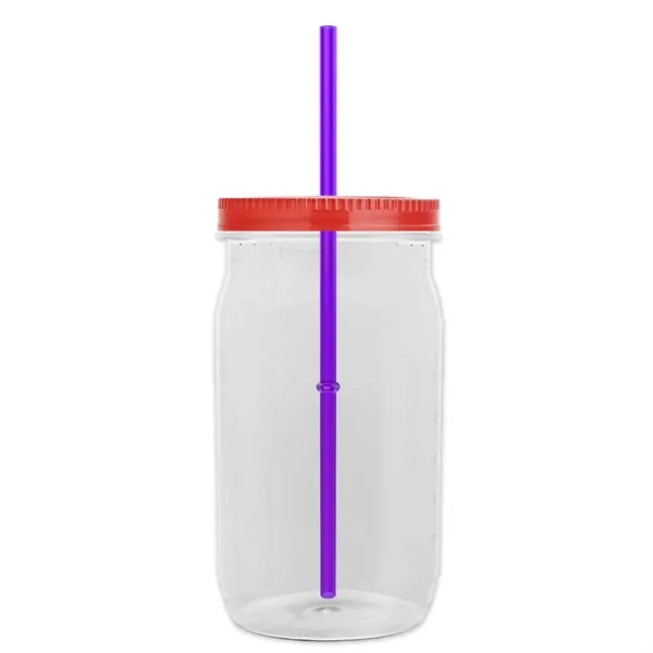 27 oz. Mason Jar - Screw-On Lid with Gasket Seal. Measurements... from ASI 40480 Koozie Group